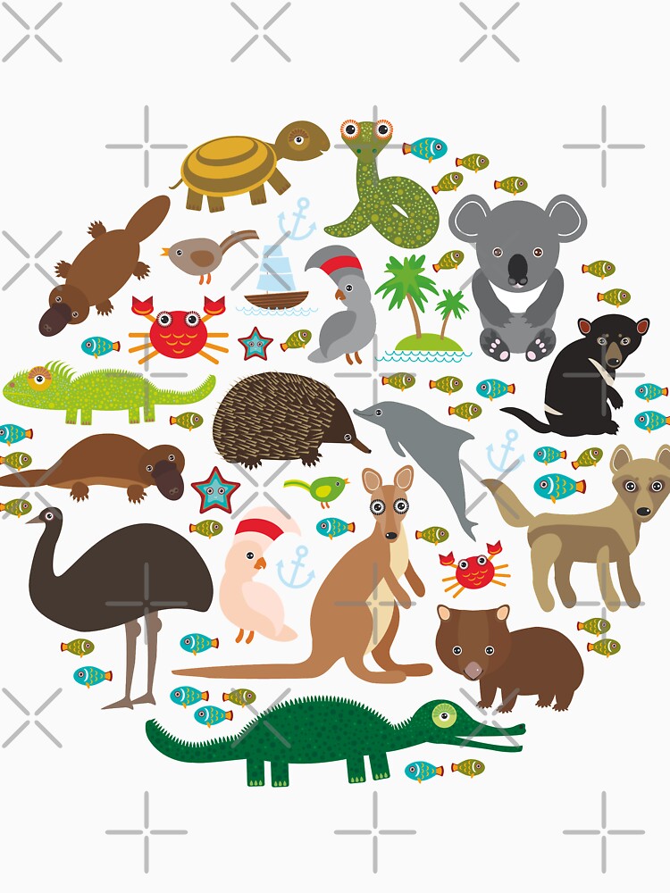 "Animals Australia Echidna Platypus ostrich Emu Tasmanian devil
