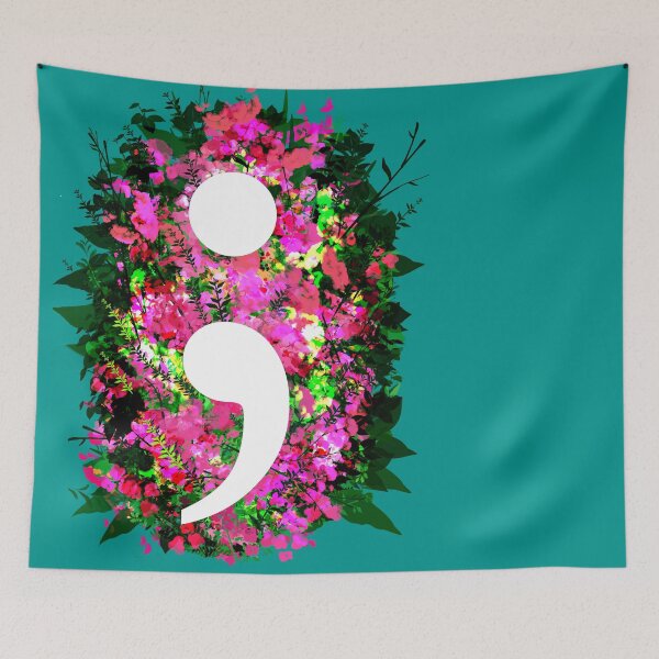 Item preview, Semicolon Floral Art designed and sold by LinDArtist.