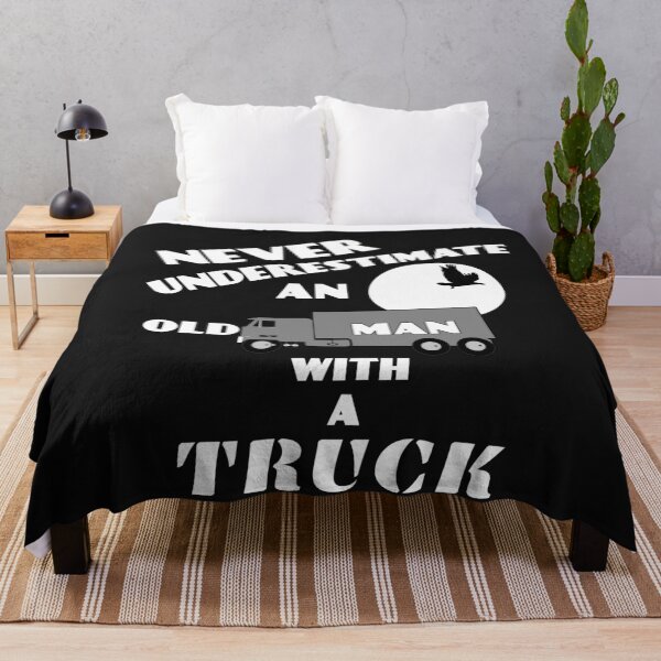 Item preview, Never Underestimate An Old Man With A Truck Funny Truck Lover designed and sold by SharpThreadZ.