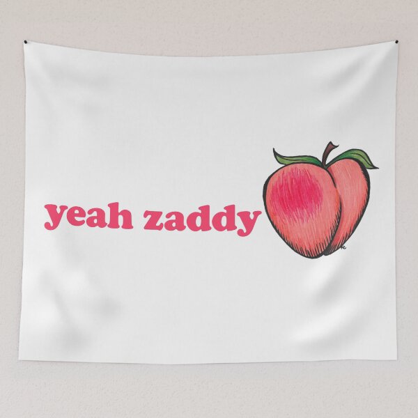 Item preview, Peach Emoji - Yeah Zaddy designed and sold by The White Bat.