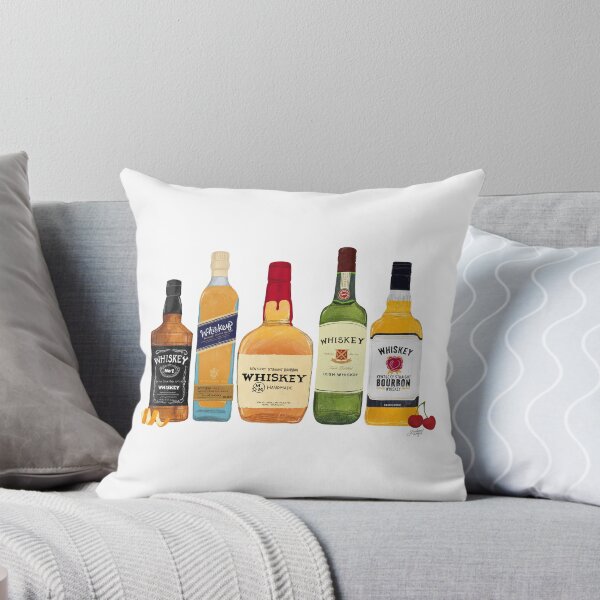 Item preview, Whiskey Bottles Illustration designed and sold by Lindseykayco.