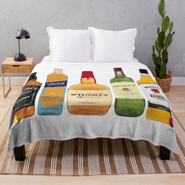 Item preview, Whiskey Bottles Illustration designed and sold by Lindseykayco.