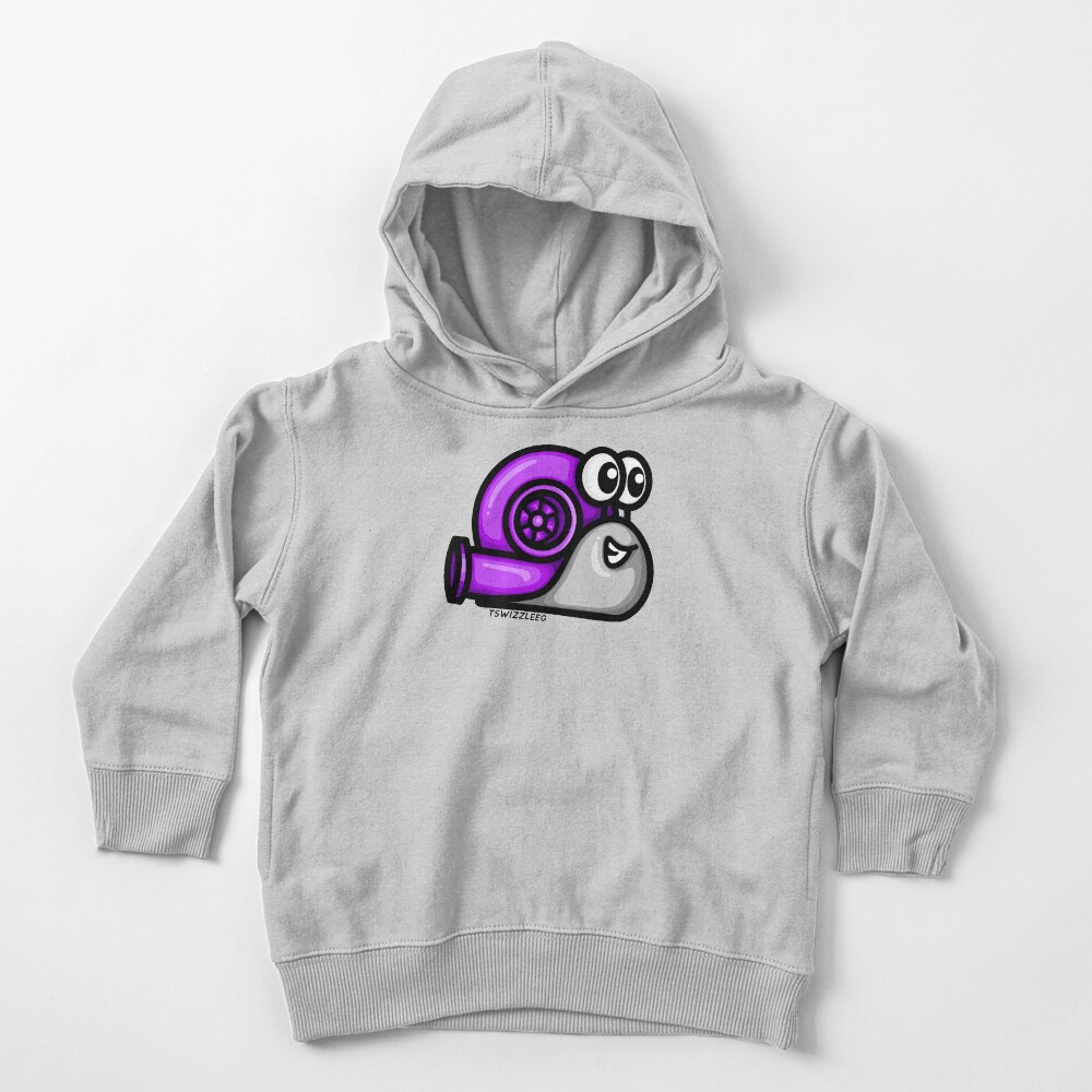 Turbo Snail (Version 1) - Purple/ Gray Toddler Pullover Hoodie