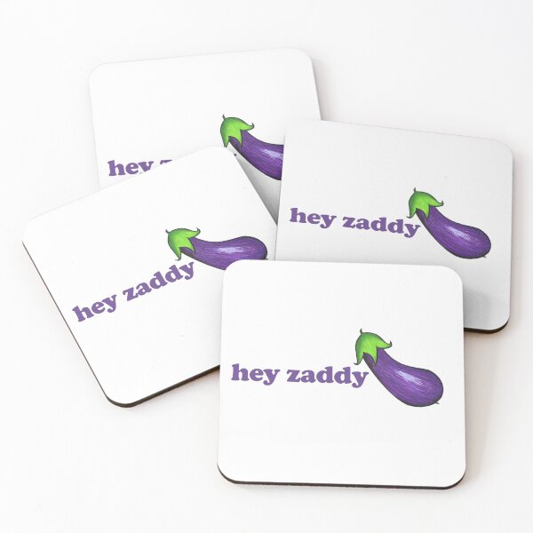 Item preview, Emoji de berenjena - Hey Zaddy designed and sold by The White Bat.