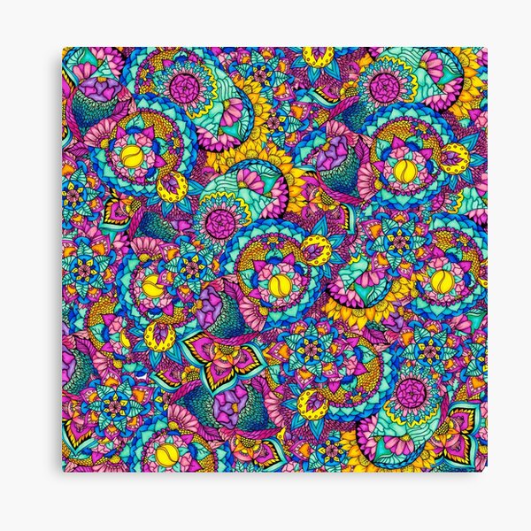 Acrylic Paint Pour “Glitter Bomb” Canvas Print for Sale by MoCraftsCo
