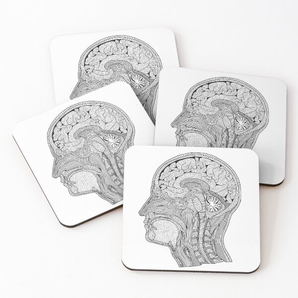 Item preview, Cross section head brain anatomically designed and sold by Piraaart.