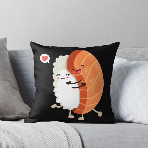 Item preview, Kawaii Sushi Hug Rice and Salmon Hug Japanese Sushi Graphic Sushi Lover designed and sold by enjoytheshirt.