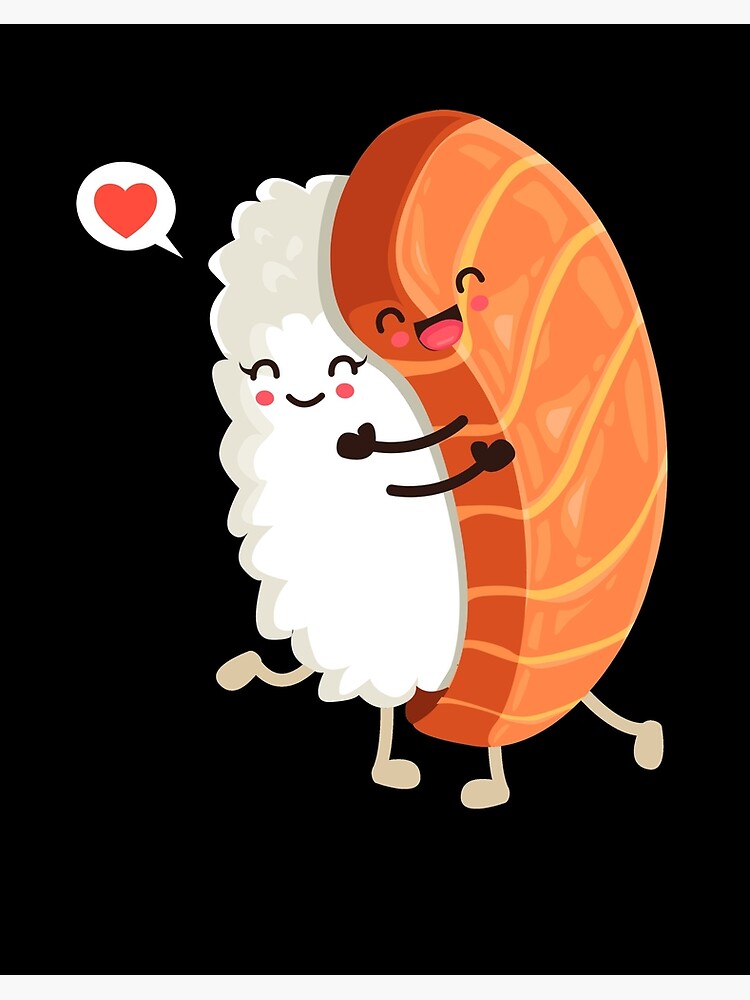 Sushi Hug Kawaii Graphic T Shirt