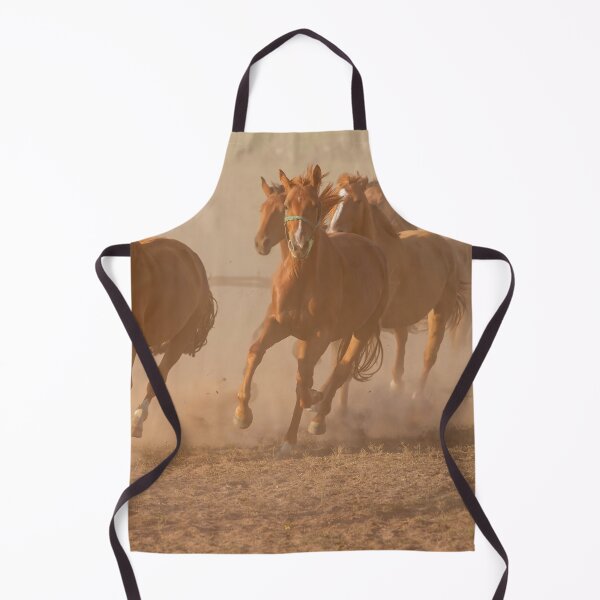 Item preview, Horse Herd Gallops in a Dry Sunny Day with a lot of Dust designed and sold by digoarpi.