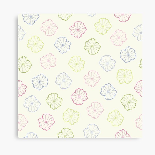Multicolored Lotus Leaves Canvas Print