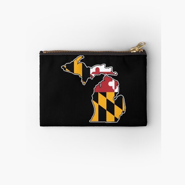 Item preview, Maryland Flag Michigan Map designed and sold by MarylandStyle.