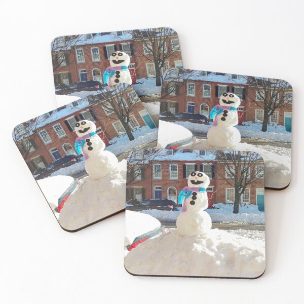 Item preview, Snowman in city streets designed and sold by Dave Fine.