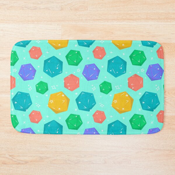 Item preview, D&D d20 Pattern - Cyan designed and sold by Jennie Mahoney.