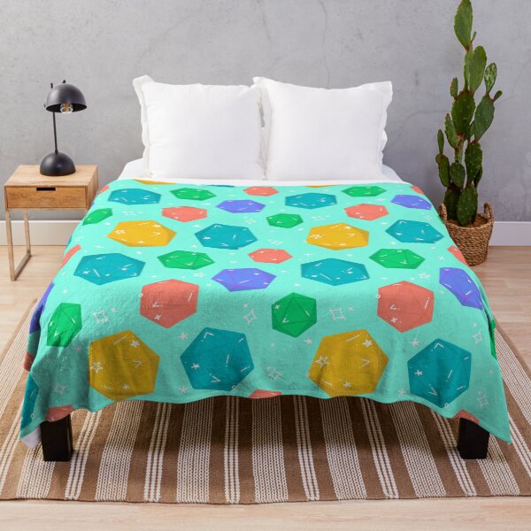 Item preview, D&D d20 Pattern - Cyan designed and sold by Jennie Mahoney.