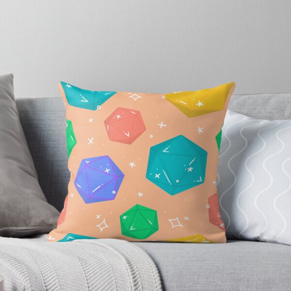 Item preview, D&D d20 Pattern - Sherbet designed and sold by Jennie Mahoney.