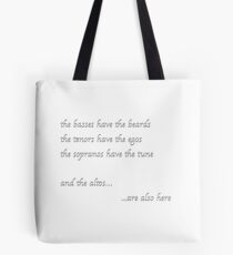 Choir Joke - sections Tote Bag