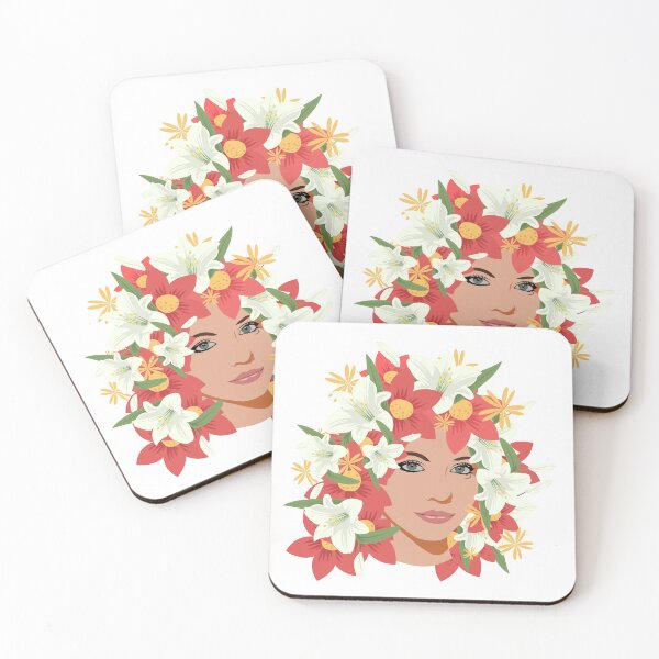 Item preview, Girl with floral hair designed and sold by cute-tees.