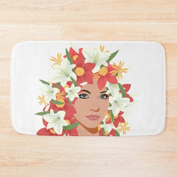 Item preview, Girl with floral hair designed and sold by cute-tees.