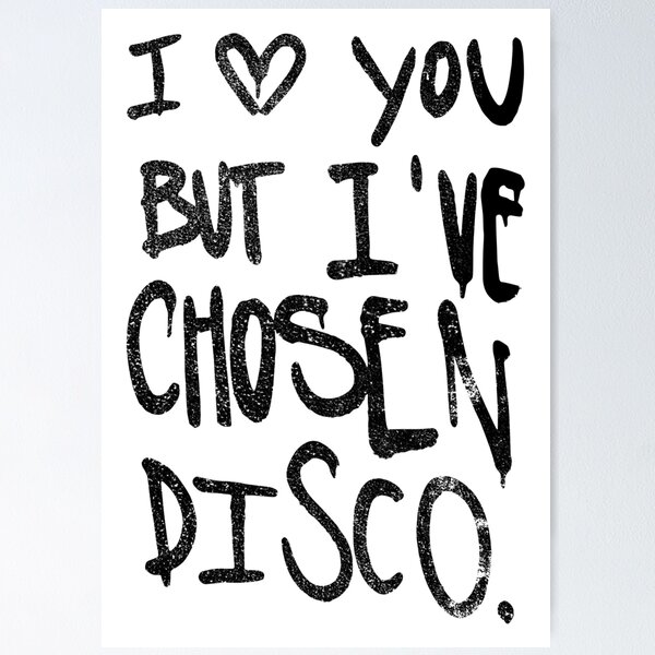Item preview, I love you but i´ve chosen disco designed and sold by FreakCatt Design.