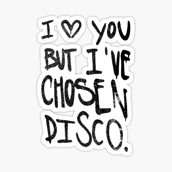 Item preview, I love you but i´ve chosen disco designed and sold by FreakCatt Design.