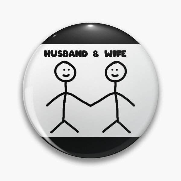 Item preview, Perfect Couple Stick Figures Husband And Wife Meme designed and sold by Altohombre.