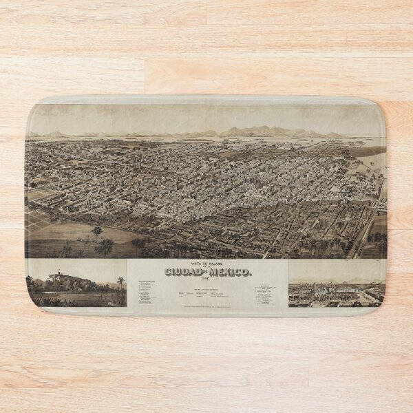 Item preview, Mexico City, Mexico (1890) designed and sold by allhistory.