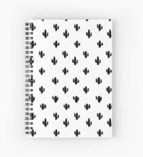 Tiny black cactus Spiral Notebook