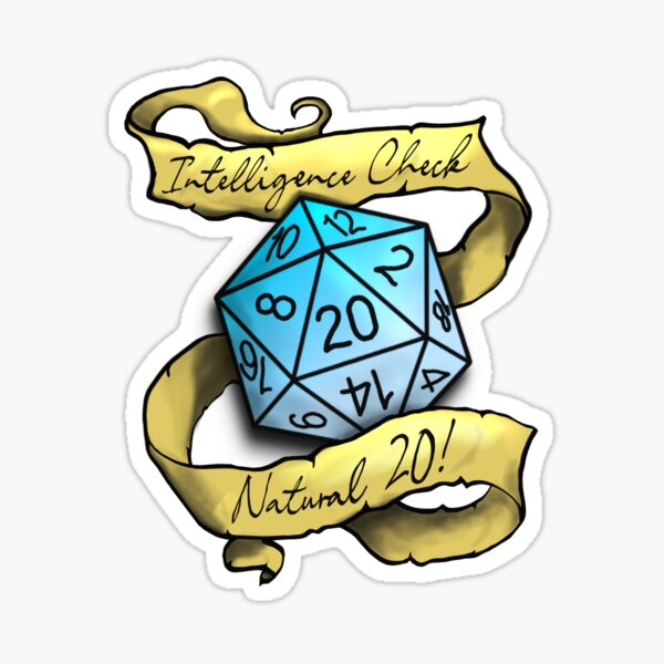 Nat 20 natural 20 Critical Hit Gaming Dice Roll With Angel Wings 1.25  Enamel Pin -  UK