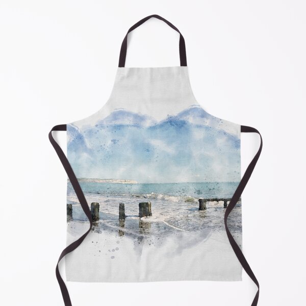 Item preview, Shanklin Wave Break Watercolour designed and sold by PowderLanePress.