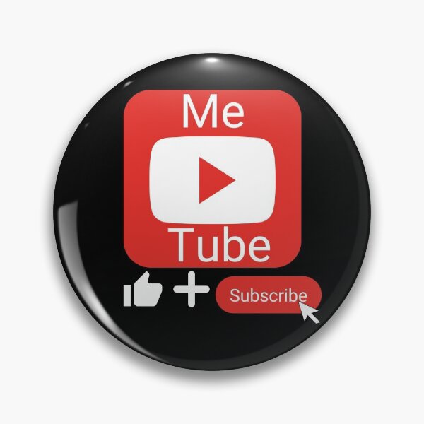 Item preview, Me Tube Like And Subscribe Red and White designed and sold by KananiandKiki.