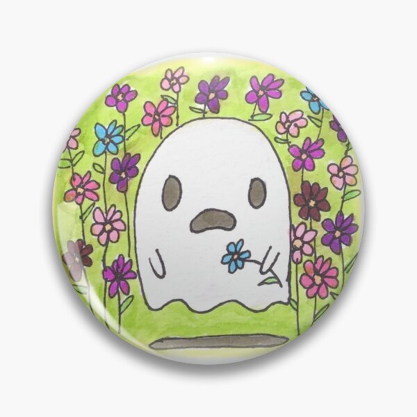 Item preview, Ghost and Flowers designed and sold by soba-noodles.