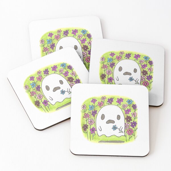Item preview, Ghost and Flowers designed and sold by soba-noodles.