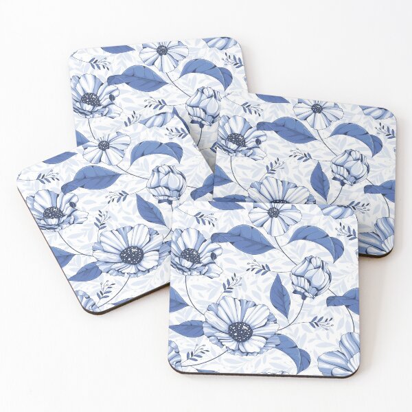Item preview, Blue Flower Blossoms designed and sold by kimberpix.