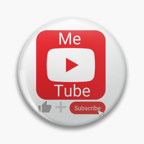 Item preview, Me Tube Like And Subscribe Red White Grey designed and sold by KananiandKiki.