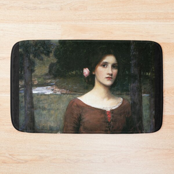 Item preview, The Lady Clare by John William Waterhouse designed and sold by The Mysterious Domain Alyne Whiteswan Fine Art Prints and Merch.