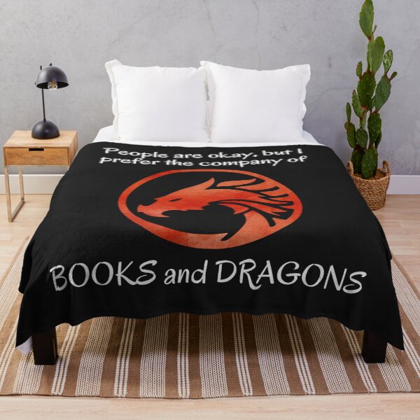 Item preview, I prefer the company of books and dragons fire designed and sold by Wingo-Designs.