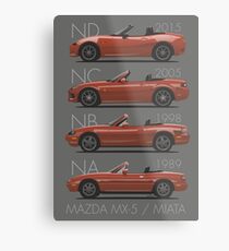 Mazda MX-5 evolution Metal Print