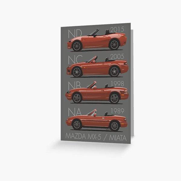 Mazda MX-5 evolution Greeting Card