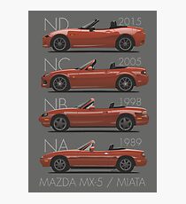 Mazda MX-5 evolution Photographic Print