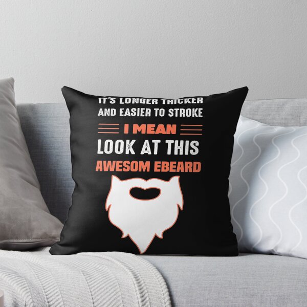 Item preview, Mens Funny Beard Humor It's Longer Thicker Easier To Stroke designed and sold by NSTeeDesign.
