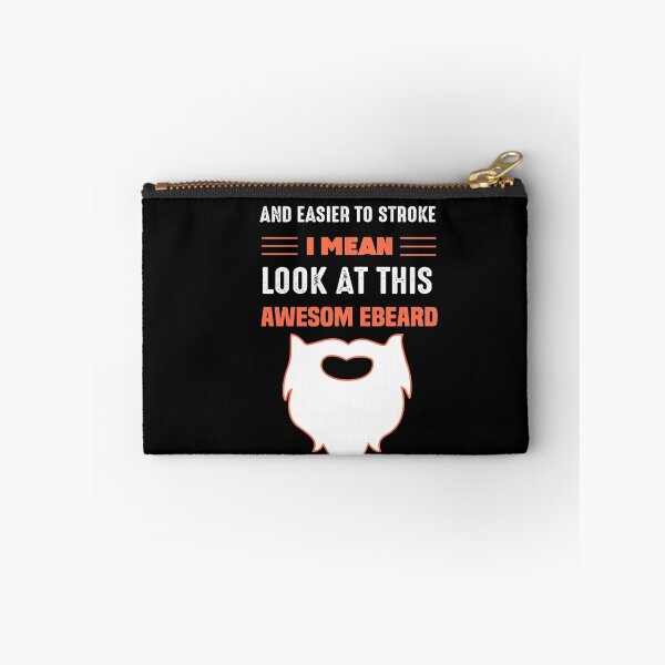 Item preview, Mens Funny Beard Humor It's Longer Thicker Easier To Stroke designed and sold by NSTeeDesign.