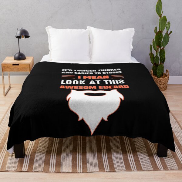 Item preview, Mens Funny Beard Humor It's Longer Thicker Easier To Stroke designed and sold by NSTeeDesign.