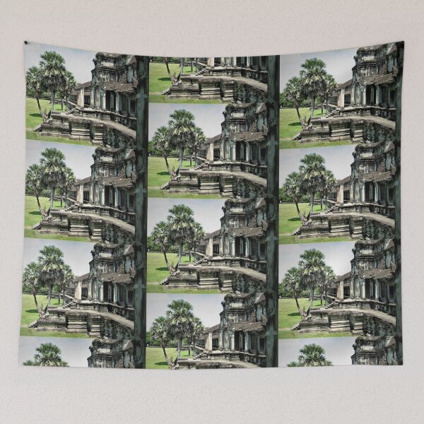 Item preview, Angkor Wat (Cambodia) Main Temple Complex Sweeping Side View designed and sold by BeatPoet.
