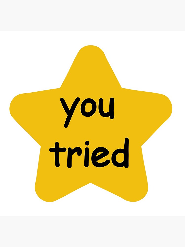 You Sure Did That Thing Gold Star Sticker for Sale by BadgertheBagel