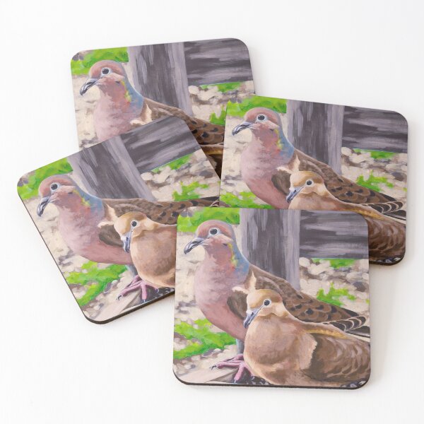 Item preview, Mourning Dove Pair designed and sold by LauraWolfArtist.