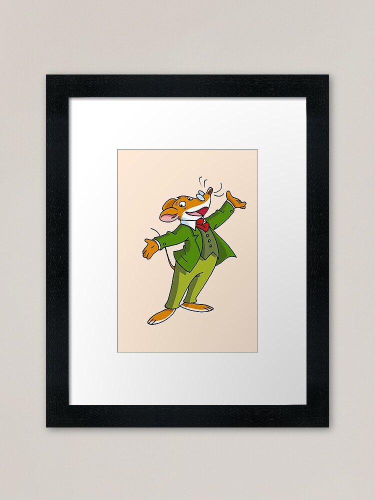 "Geronimo Stilton " Framed Art Print for Sale by nostalgiakids Redbubble