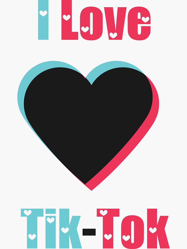 Best seller  I love Tiktok Logo Wallpaper  Sticker for Sale by Youdesing   Redbubble