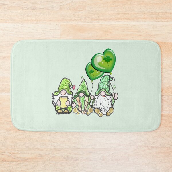 Item preview, St Patrick's Day Cute Irish Lass Gnome and Shamrock Gnomes designed and sold by tamdevo1.