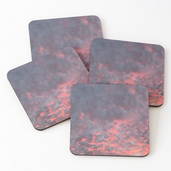 Item preview, Red purple sunset and a fiery clouded sky designed and sold by Marilena Strambu.