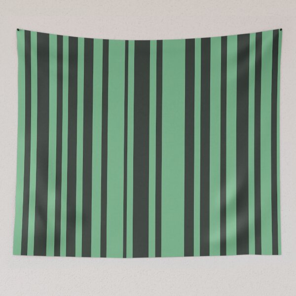 Item preview, retro minimalist bold design mint stripes designed and sold by pauloneill-art.